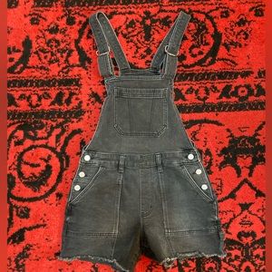 Women’s SO Overall Jean Shorts - Black NWT
